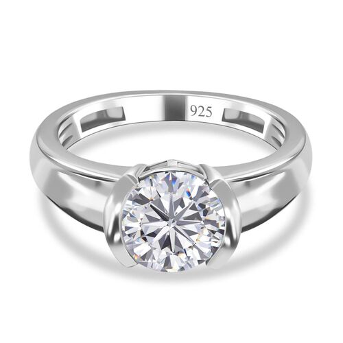Moissanit Solitär Ring- 1,47 ct. image number 0