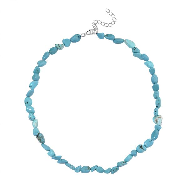 Blaue Howlit Halskette, 45+5cm - 157,50 ct. image number 3