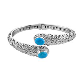 Royal Bali Kollektion- Sleeping Beauty Türkis 18,5cm Armreif - 4,72 ct.