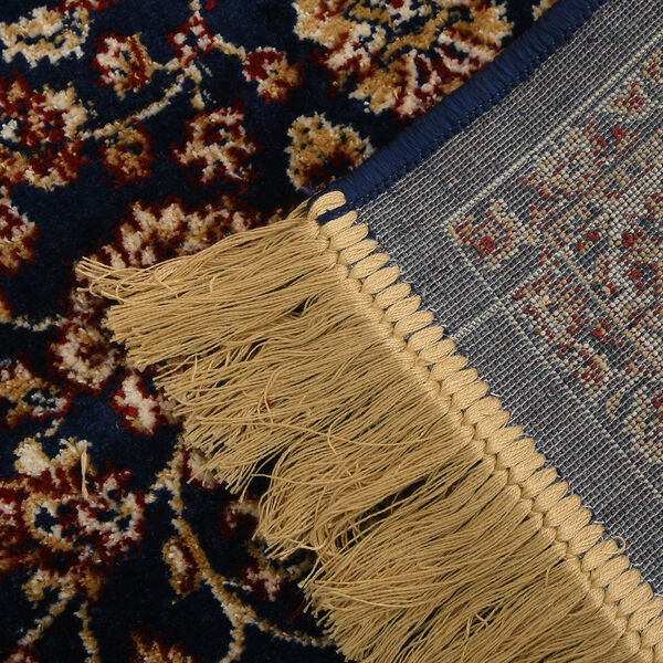 Bedruckter Perserteppich mit Fransen, Größe 66x180 cm, Blau image number 6