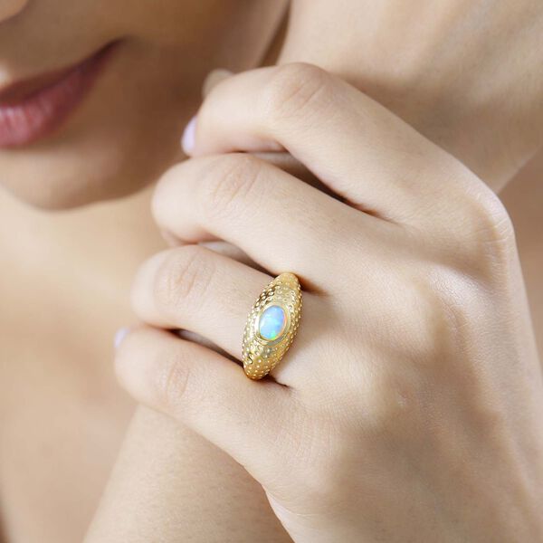 AA nat&uuml;rlicher, &auml;thiopischer Welo Opal-Ring - 0,53 ct. image number 4