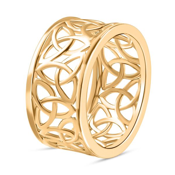 925 Silber 750 Gelbgold VermeilRing (Gr&ouml;&szlig;e 17.00) image number 7