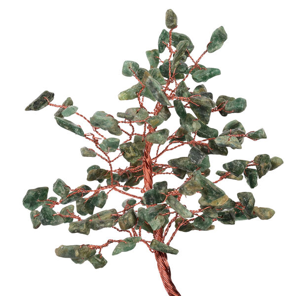 "Green Aventurine Backflow Incense Burner With  Crystal Tree Back Flow Incense Holder With 30 Incense Cones Size:- 18 X 10 X 20 Cms Color- Green " image number 6