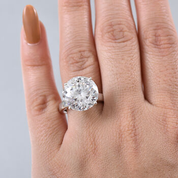 Moissanit Ring - 11,52 ct.