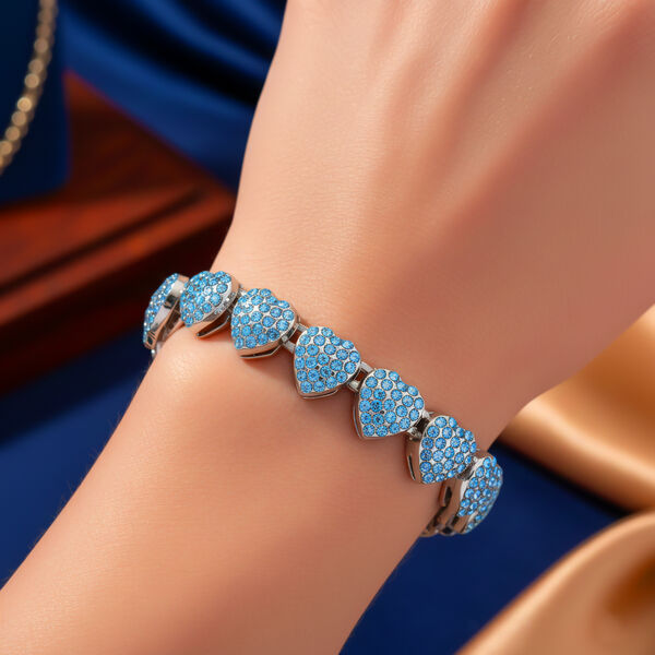 Blau Kristall Armband ca. 19 cm Standard image number 2