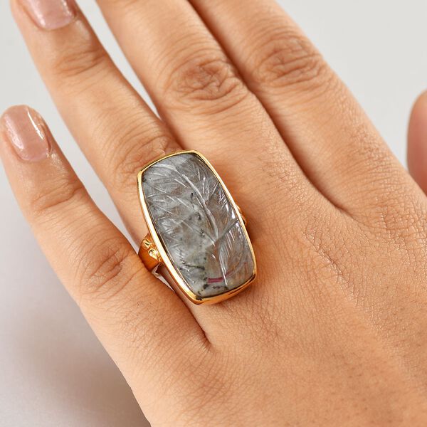 Feuer Labradorit Anhänger - 30,22 ct. image number 3