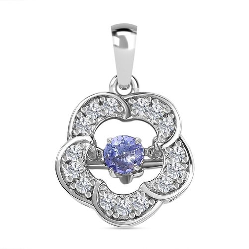 Tansanit und Zirkon Anhänger - 0,86 ct. image number 0