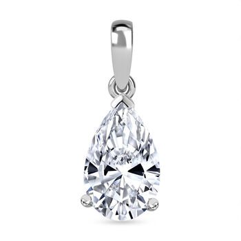LUXURIANT IGI zertifizierter VS2-G Labor Tropfen Diamant Anh&auml;nger in 950 Platin - 2 ct.