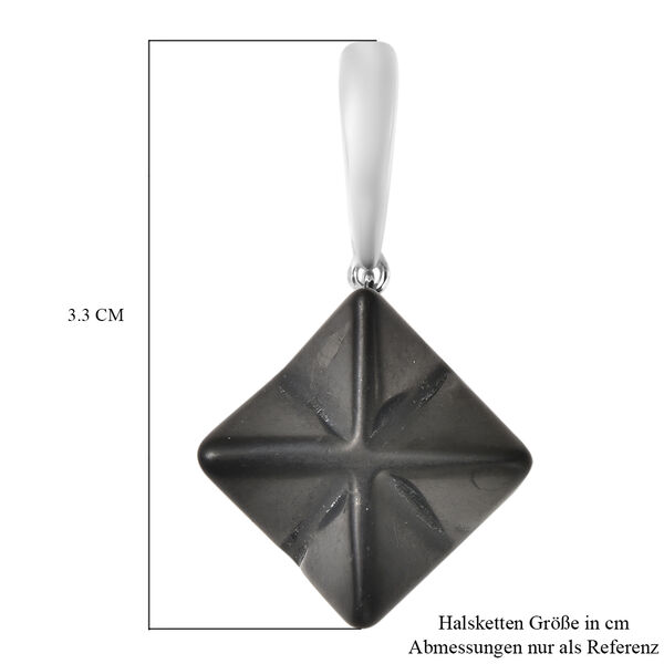 Shungit Merkabah Anh&auml;nger 925 Silber rhodiniert ca. 21,85 ct image number 5