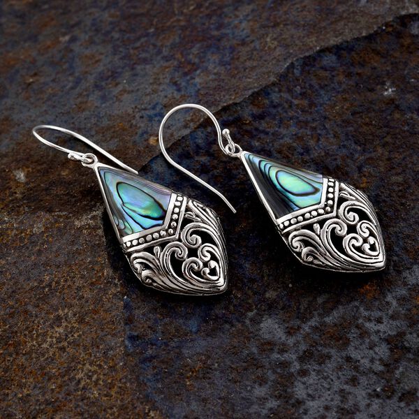 Royal Bali Kollektion- Abalone Muschel Ohrringe- 20.10 ct. image number 2