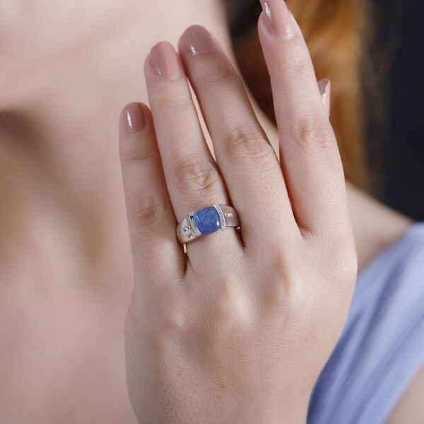 Kyanit und Zirkon Ring - 3,08 ct. image number 3