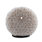 Bali Home Collection: Handgearbeitete Lampe umh&uuml;llt von ewigen Muschel-Rosen mit Standfu&szlig;, Durchmesser 20 cm