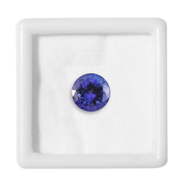 AAAA Tansanit Edelstein, Rund, Facettierter Schliff, 7,5mm, ca. 1,54 cts image number 3