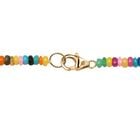 Mehrfarbige Opal-Halskette, 45cm, 375 Gold - 38 ct. image number 4