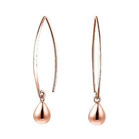 Ohrringe in rosévergoldetem Silber
