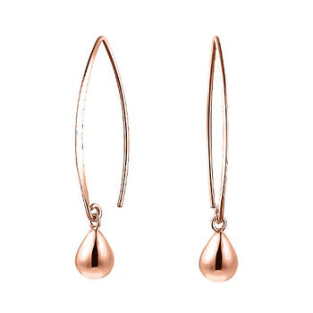 Ohrringe, 925 Silber ros&eacute;vergoldet ca. 1,79g