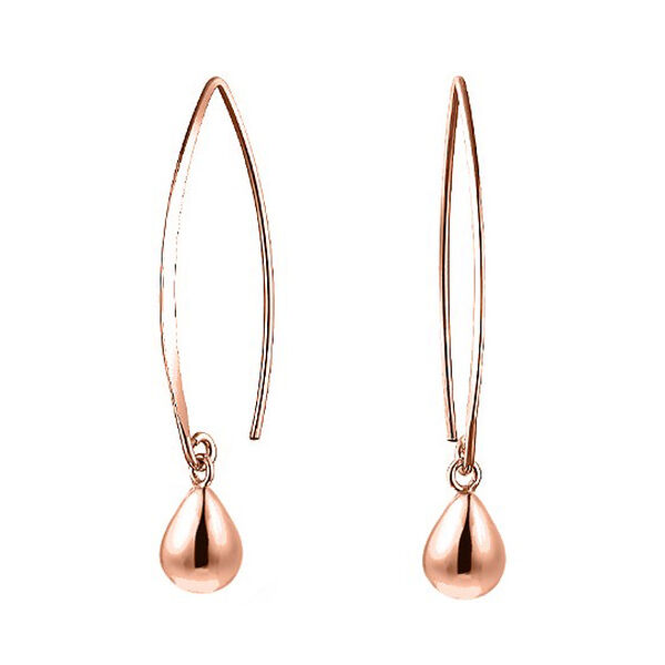 Ohrringe in ros&eacute;vergoldetem Silber