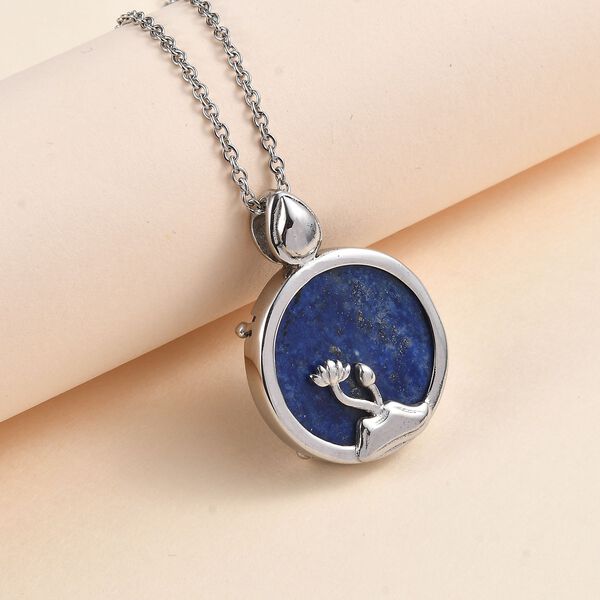 Lapislazuli Anh&auml;nger  Edelstahl ca. 22,52 ct. image number 2