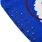 2er-Set - 2 Paar rutschfeste Haus Socken mit warmem Sherpa Futter, Einheitsgröße Weihnachtsmotiv, Rot und Blau  image number 6