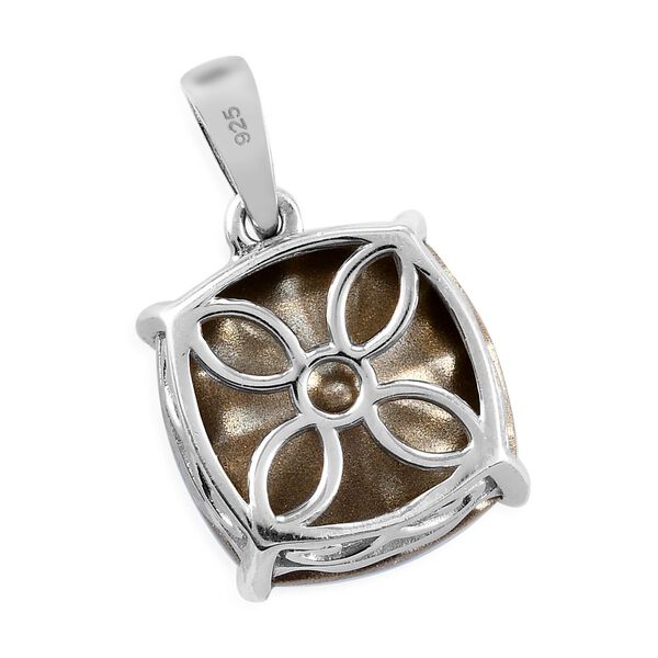 LUSTRO STELLA - österreichischer Aquamarin Kristall-Anhänger, 925 Silber platiniert ca. 11,31 ct image number 3