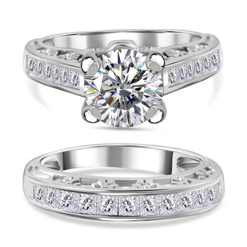 LUSTRO STELLA 2er-Set- Zirkonia Ring - 5,75 ct.
