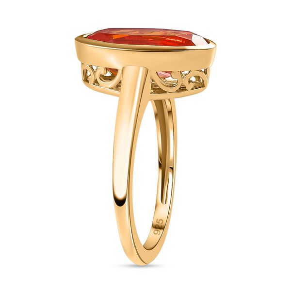 Padparadscha Triplett Quarz Ring - 3,50 ct. image number 5
