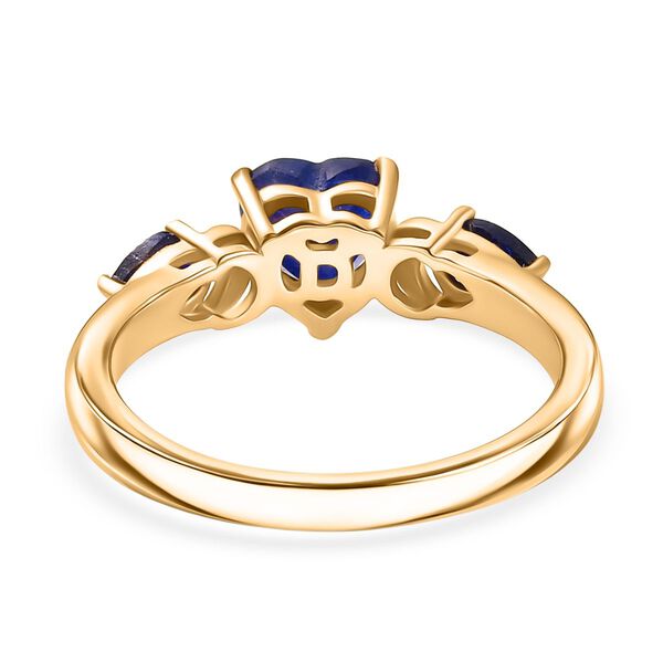 D'Joy Masoala Saphir (Fissure gefüllt) Ring 925 Silber vergoldet (Größe 20.00) ca. 1,78 ct image number 6