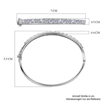 EF Moissanit Armreif, 18 cm - 3,71 ct.