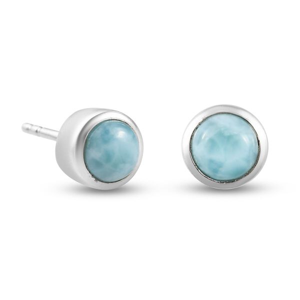 Larimar Ohrstecker - 1,03 ct. image number 4
