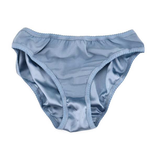 LA MAREY Unterw&auml;sche aus Maulbeerseide, Blau, M image number 6