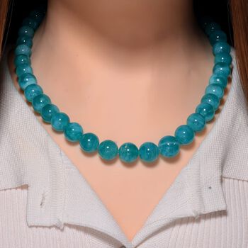 AAA Amazonit Halskette, 50 cm - 475 ct.