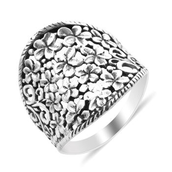 Royal Bali Kollektion - Blumen Ring, 925 Silber (Gr&ouml;&szlig;e 17.00) ca. 4,31g