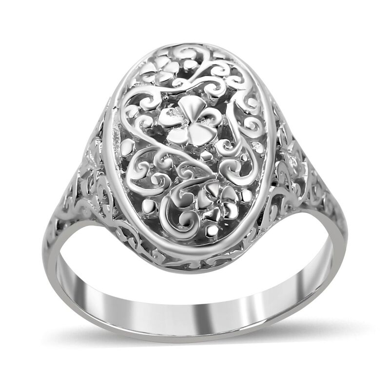 Royal Bali Kollektion - Ring mit floralem Design image number 0