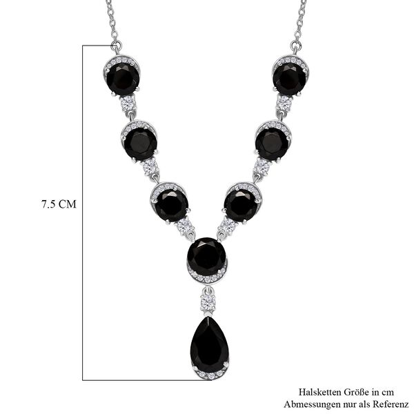 D'Joy Elite Shungit und Zirkon 45cm Halskette - 10,28 ct. image number 6
