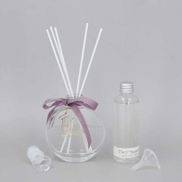 The 5th Season - Parf&uuml;mflasche mit Amethyst Edelsteinen, Gr&ouml;&szlig;e 9,5x3,5x14 cm, Lila, 100ml image number 3