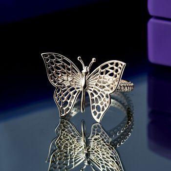 Schmetterlingsring in 317 Gold