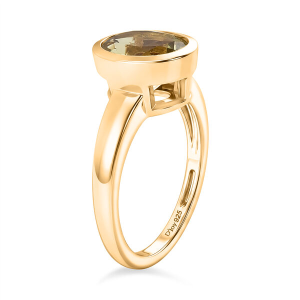 D'Joy AAA Ouro Verde-Quarz Ring 925 Silber 750 Vergoldet (Gr&ouml;&szlig;e 17.00) ca. 2,55 ct image number 4