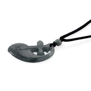 Nat&uuml;rlicher Olmek Jadeit Halskette 70 cm ca. 30.00 ct