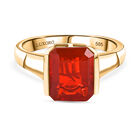 LUXORO AAAA Blaze Feueropal Ring 585 Gold (Größe 17.00) ca. 2,12 ct