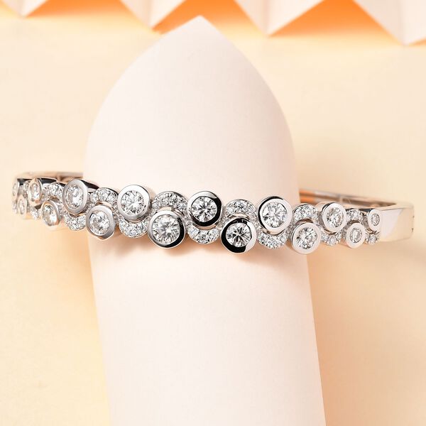 Moissanit Armreif, 19 cm - 4,52 ct. image number 10