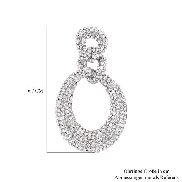 Wei&szlig;er Kristall Ohrringe image number 4