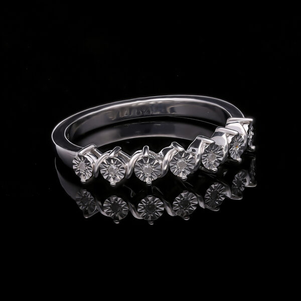 Weißer Diamant-Ring image number 1