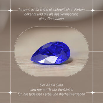 RHAPSODY AAAA Tansanit und VS Diamant Ring in 950 Platin - 5,59 ct.