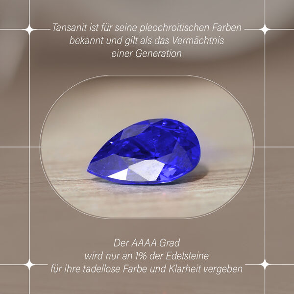 RHAPSODY AAAA Tansanit und VS Diamant Ring in 950 Platin - 5,59 ct. image number 4