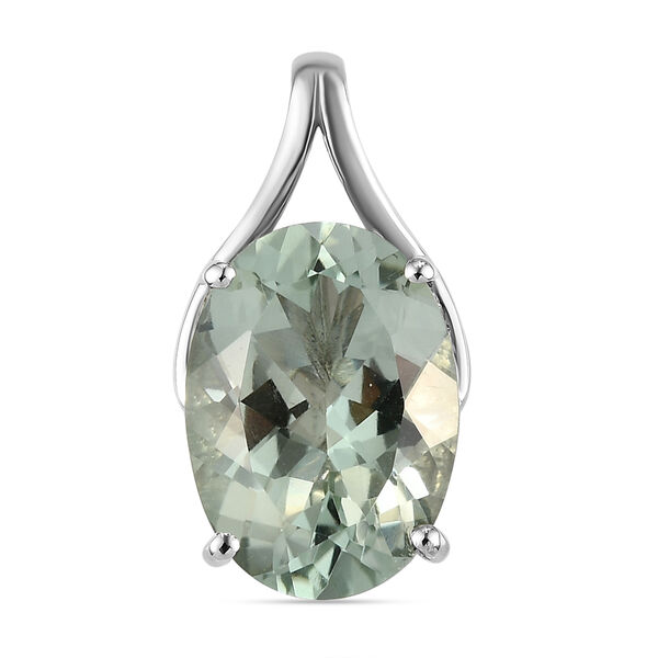 Prasiolith-Ring und Anh&auml;nger, 925 Silber platiniert ca. 11,15 ct image number 7