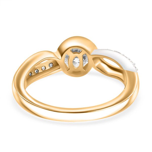 Moissanit Bicolor Ring, ca. 0,99 ct. image number 6