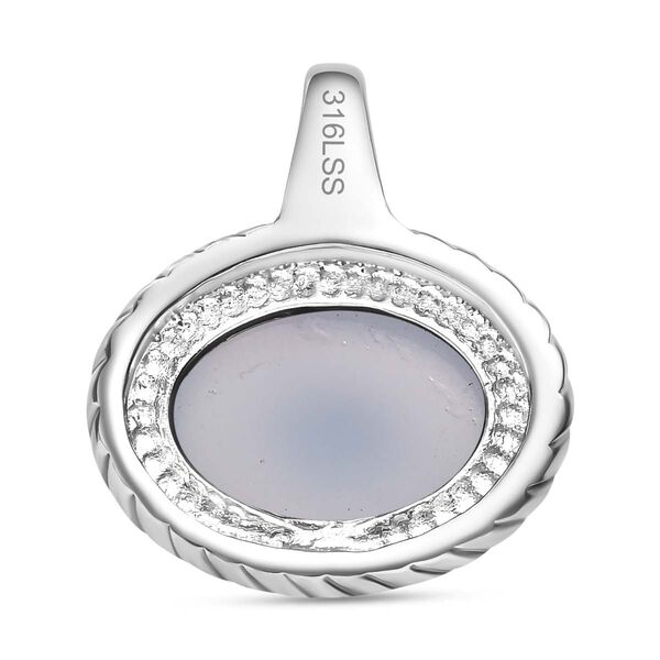 Chalzedon Anhänger  Edelstahl ca. 7.49 ct image number 3