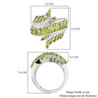 Natürlicher Peridot und Zirkon-Ring - 3,64 ct. image number 6