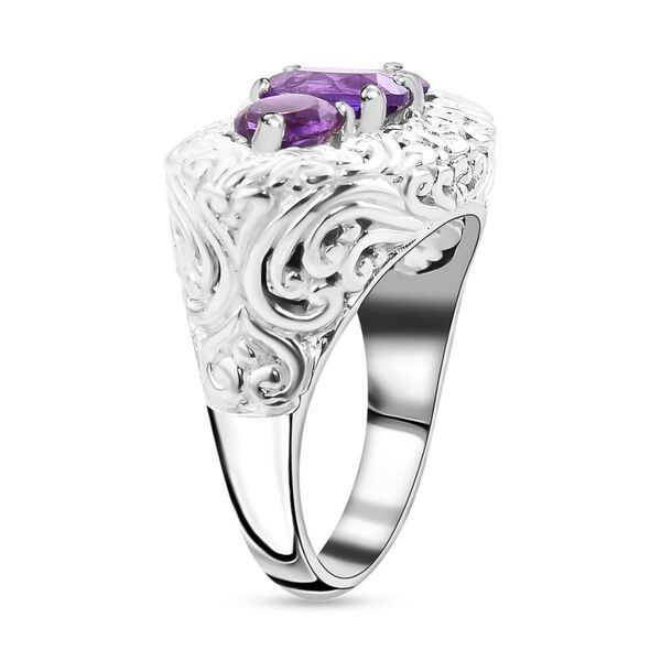 Royal Bali Kollektion- Afrikanischer Amethyst-Ring - 3,25 ct. image number 3