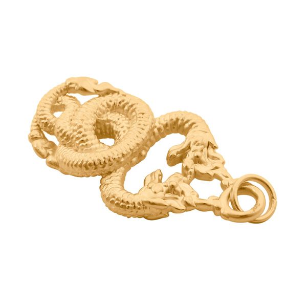 Drachen 1,21 Gramm Anhänger in 999 Gold image number 5